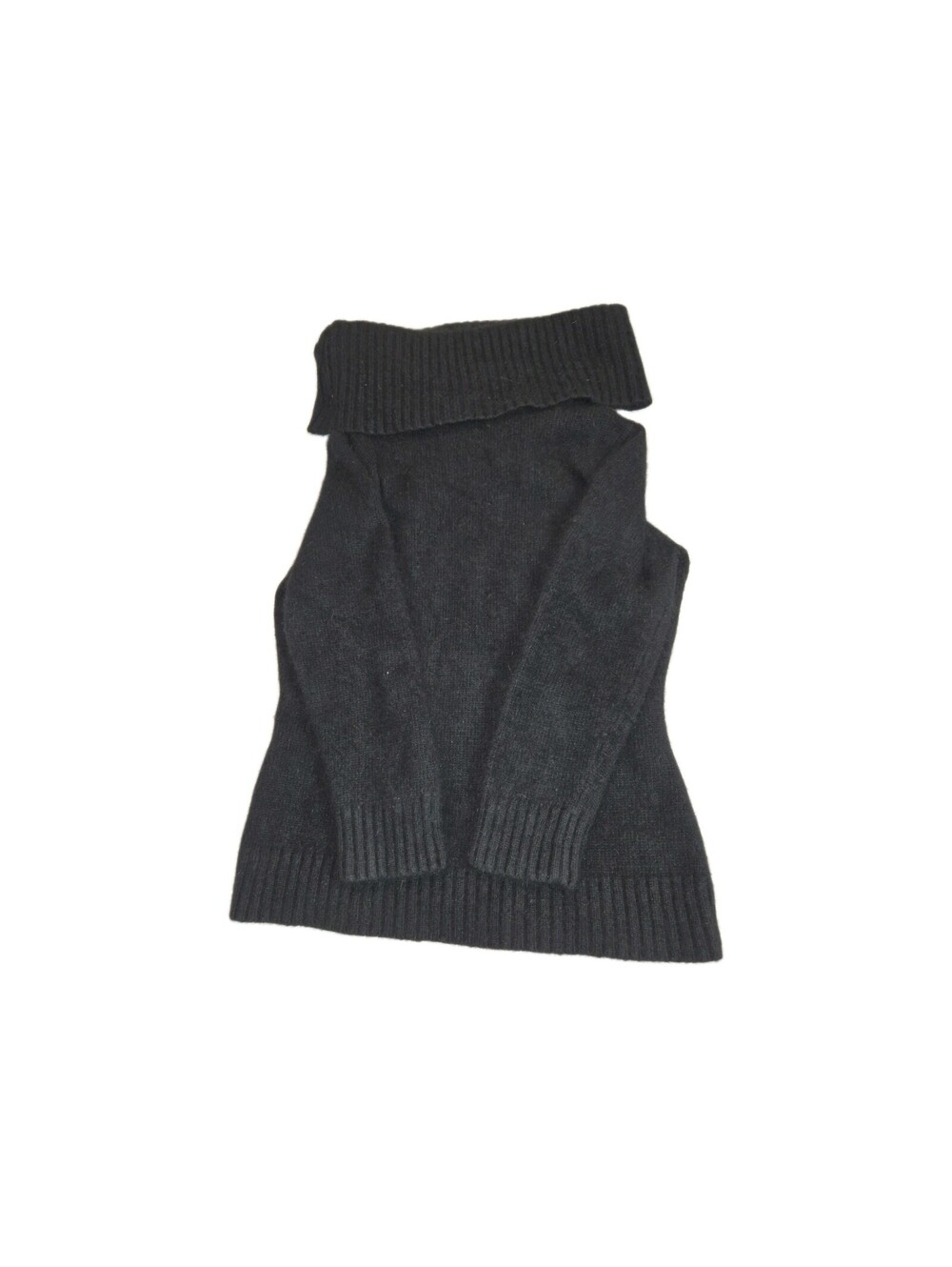 Finity Sweater Sz M Turtleneck Angora Blend Black Vtg Y2k
